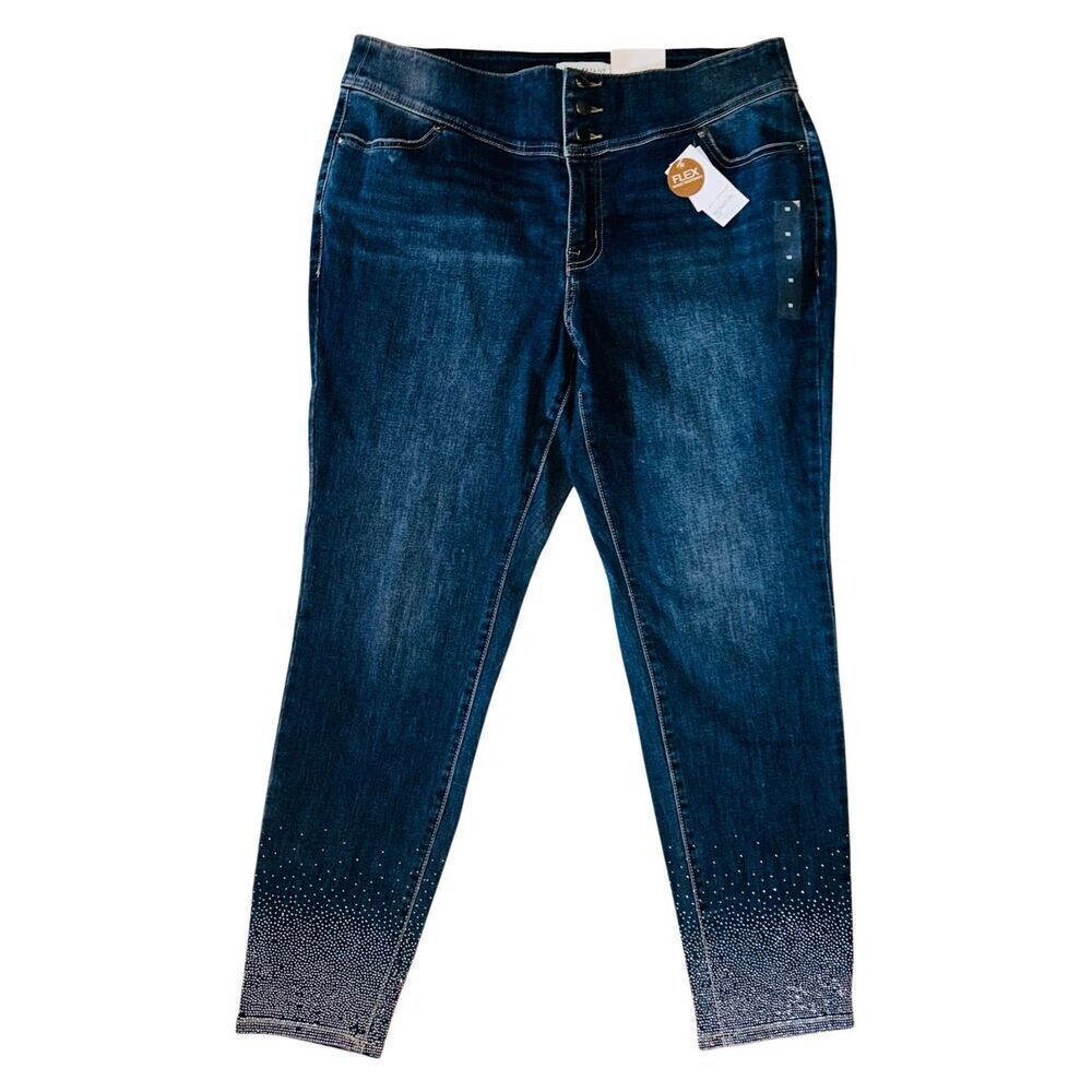 NWT Lane Bryant Blue High-Rise Jeans Size 18